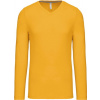 KARIBAN VINTAGE V-NECK K358 / Pánske tričko s dlhým rukávom - yellow XXXL