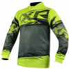 Detský motokrosový dres XRC MX Pablo Youth jersey šedá / fluo 11Y-12Y