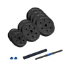 Bitúmenová nastaviteľná činka s konektorom 1x20kg, REBEL ACTIVE