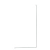 Olsen Spa KD02100816 Rohová teleskopická tyč sprchového závesu 80x94-180cm, Biela KD02100816