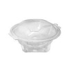Miska (rPET) s viečkom okrúhla priehľadná 600ml [50 ks]