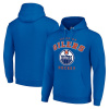 Pánská mikina Edmonton Oilers NHL Starter Logo Pullover Hoodie - Royal Veľkosť: XL