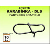 Karabinka rybářská Sports DLS - 10ks v balení velikost 3 / 30kg