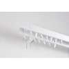 Garniža hliníková koľajničková Profil 35/35 dvojradová Biela