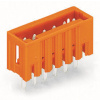 WAGO Konektor 734-236 s pájecími piny THT Pájecí kontakt 1,0 × 1,0 mm Rovné provedení, oranžová
