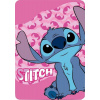 FARO Fleece deka Lilo and Stitch pink Polyester, 100/140 cm