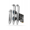 AXAGON PCEA-PSN, PCIe radič - 1x paralelný (LPT) + 2x sériový port (RS232) 250 kbps, vrátane LP (PCEA-PSN)