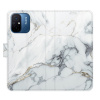 Flip pouzdro iSaprio - Xiaomi Redmi 12C - SilverMarble 15 - kapsičky na karty (Knížkový flip kryt, obal, pouzdro iSaprio na mobil Xiaomi Redmi 12C - SilverMarble 15 - 360° ochrana telefonu, přihrádka
