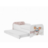 Wooden Toys Detská posteľ MIKI 160x80 MISIU s funkciou spania