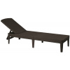 Allibert Jaipur Sun Lounger hnedé