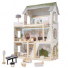 FunPlay 5944 Drevený domček pre bábiky s príslušenstvom 3 poschodia 62x26,5x78cm