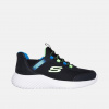 Skechers Detské čierno-modré tenisky Skechers Slip-ins: Bounder - Brisk-Burst