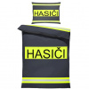 Obliečky Hasiči – pruhy (Rozmer: 1x140/200 + 1x90/70)