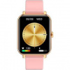 Inteligentné hodinky Garett GRC CLASSIC - zlaté s růžovým silikonovým řemínkem (CLASSIC_GLD)