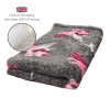 DRYBED Premium Vet Bed Jednorožce sivý 150 x 100 cm