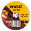 Kotúč rezný 125×1,0mm (10ks v plechovke) DEWALT DT3507