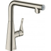 Hansgrohe Dřezová baterie Metris Select M71 s otočným raménkem vzhled nerezu 14847800