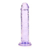 RealRock Crystal Clear Realistic 6″ fialové dildo s prísavkou 15,5 x 2,8 cm