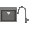 Set Franke G296ŠK (dřez MRG 610-52 RTL Šedý kámen + baterie FC 6051.084 LINA Šedý kámen) 114.0759.115