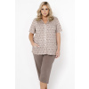 Dámske pyžamo Italian Fashion Ramira kr.r. sp.3/4 Farba: Hnedá, Veľkosť: 2XL