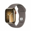 APPLE Watch Series 9 GPS + Cellular 45mm Gold Stainless Steel Case with Clay Sport Band - M/L