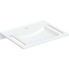 Geberit Publica umývadlo 70x55 cm obdĺžnik klasické umývadlo pre zdravotne postihnutých biela 402170016