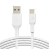 BELKIN kabel USB-C - USB-A, 1m, bílý CAB001bt1MWH