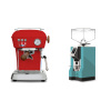 Ascaso Dream PID, Love Red + Eureka Mignon Specialita, CR tiffany blue