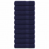 zahrada-XL Uteráky na ruky 10 ks námornícky modrý 360 g/m2 100 % bavlna 136784