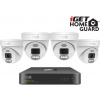 iGET HGNVK84804 - kamerový PoE set, 2K rozlišení, 8CH NVR + 4x kamera se zvukem, IR + LED, CZ app