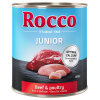 Rocco Junior 6 x 800 g - hydinové s hovädzím