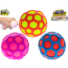 Toys&Trends loptička hexagon strečová 6,5 cm - mix farieb (oranžová, ružová, žltá)
