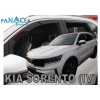 Deflektory - protiprievanové plexi Kia Sorento 5D od 2020 (+zadné)
