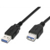 PremiumCord Prodlužovací kabel USB 3.0 Super-speed 5Gbps A-A, MF, 9pin, 0.5m ku3paa05bk