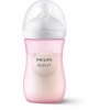 Philips AVENT SCY903/11 Fľaša Natural Response 260 ml, 3-6m, 1 ks, ružová
