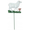 Dekoratívny zápich do záhrady - zvieratká, farebná ozdoba na tyči, 42 cm