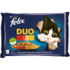 Felix Fantastic Duo kurča a ľadvinky, hovädzie a hydinové, morka a pečeň, jahňacie a teľacie 4 x 85 g