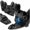 Nabíjacia stanica pre pady PS4 Omna čierna + 8 gumičiek na tyče