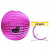 Rappa Lampion Halloween okrúhly fialový - pavúk 25cm