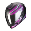 Moto přilba SCORPION EXO-1400 EVO AIR GAIA matná černo/růžová - Velikost M