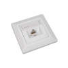 SOLARIX Solarix Eth.Zás. CAT5E STP 1 x RJ45 pod omietku biela SX9-1-5E-STP-WH