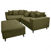 MID.YOU ROHOVÁ SEDACIA SÚPRAVA, textil, olivovozelená - Online Only obývacie izby - 001628000327