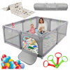 Detská ohrádka Orsetto 180x200 cm s penovou podložkou a 50 loptičkami