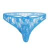 Lace Men Erotic Panties Blue pánske čipkované tangá L