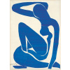 CUKROVÁ TLAČ jedlý obrázok na tortu Cukrová hmota Henri matisse modrá + MENO