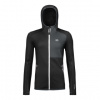 Ortovox FLEECE HOODY W black raven 24/25 M; Černá bunda