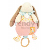 Plyšový zajačik s melódiou Lapin Ciboulette Music Box Doudou et Compagnie v darčekovom balení 20 cm od 0 mes