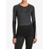 Funkčné tričko dámske Icebreaker Merino 200 Oasis+ LS Crewe - black/jet hthr/undyed/cb