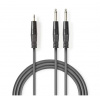 Kábel Jack 3,5mm konektor/2x Jack 6,35mm konektor 3m NEDIS COTH23200GY30