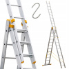 Hliníkový rebrík 3x12 Alossa Profi Plus + Freebies (Hliníkový rebrík 3x12 Alossa Profi Plus + Freebies)